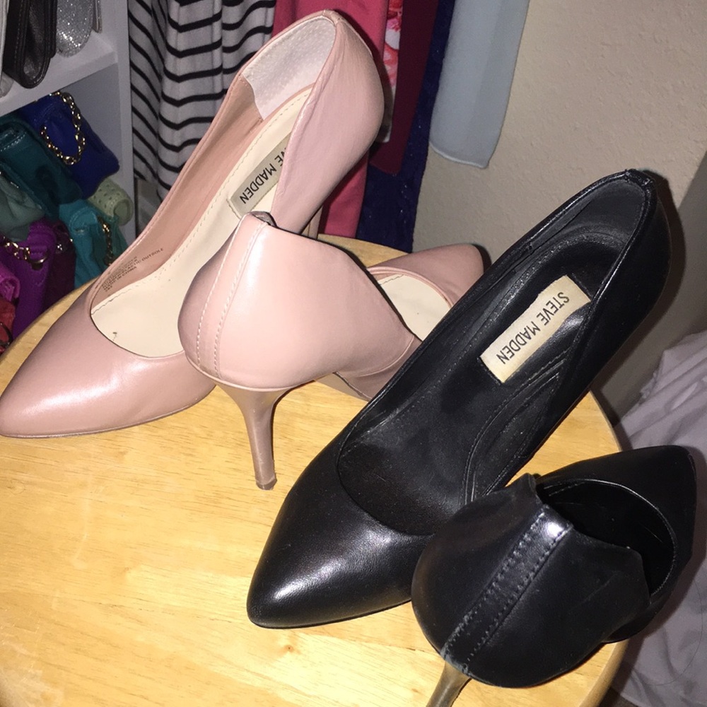 Two pairs of Steve Madden heels.